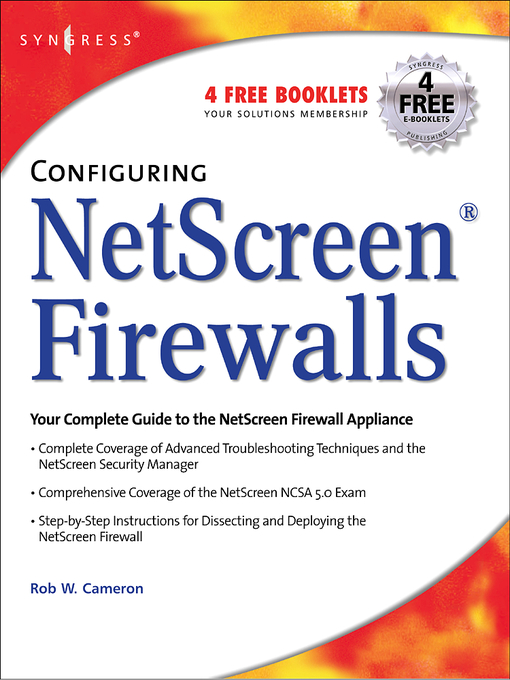 Title details for Configuring NetScreen Firewalls by Rob Cameron - Wait list